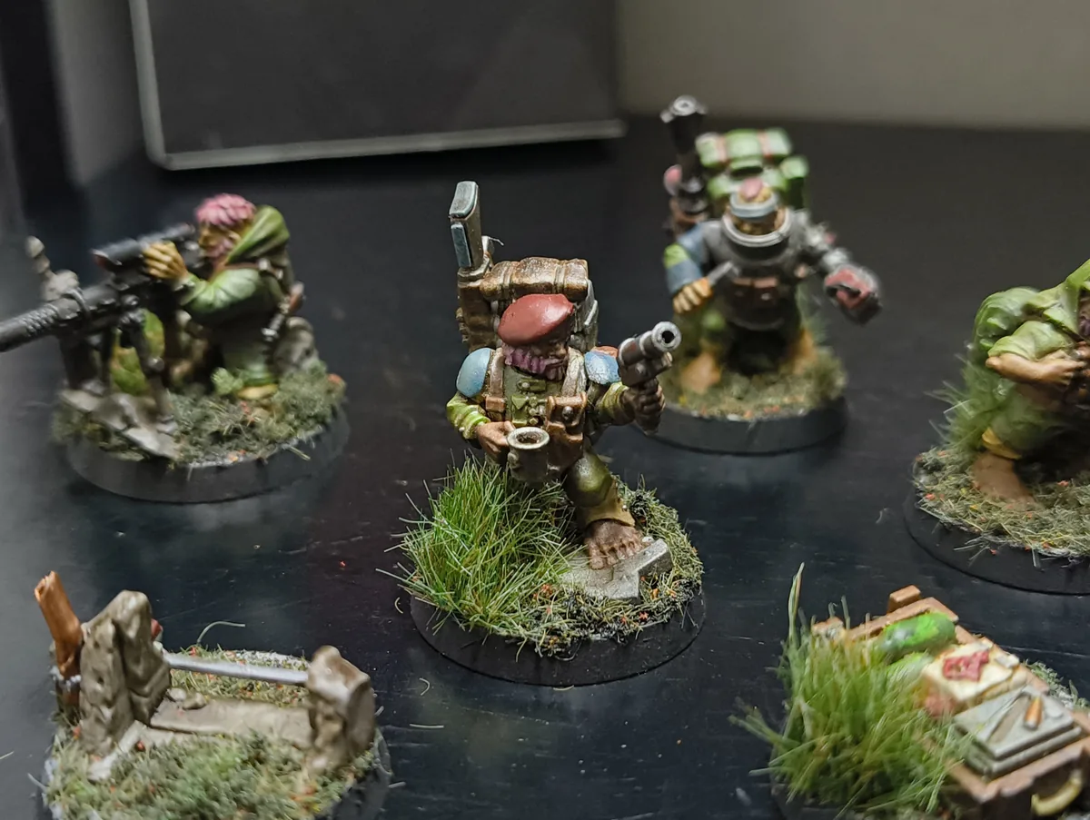 Orko de Kill Team con pistola, pintado por Javier Martos